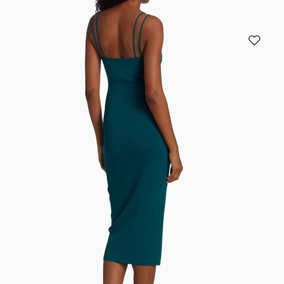 THE SEI Double Strap Teal Midi Sheath Dress Size Medium - Picture 10 of 10